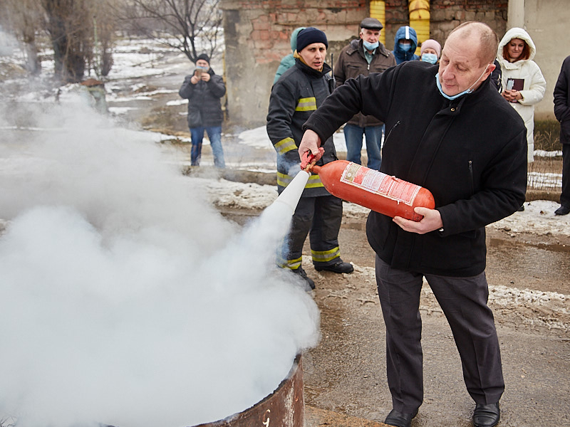 На КП «Харківводоканал» пройшли навчання з пожежної безпеки 