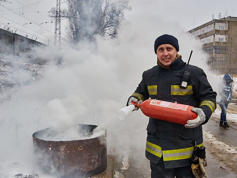 На КП «Харківводоканал» пройшли навчання з пожежної безпеки 