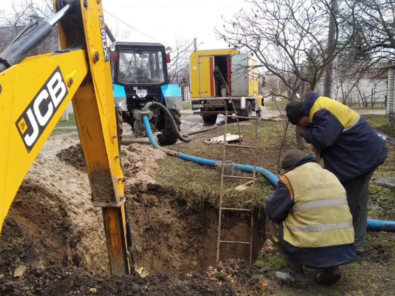 У Харкові відновили п'ять водоводів
