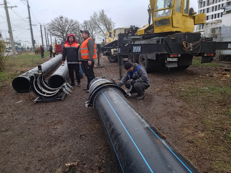 Бригади КП «Харківводоканал» з початку року переклали понад 3 км водоводів